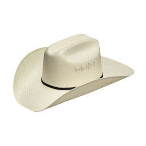 Twister Casual Western Straw Hat w/ Eyelets - Natural