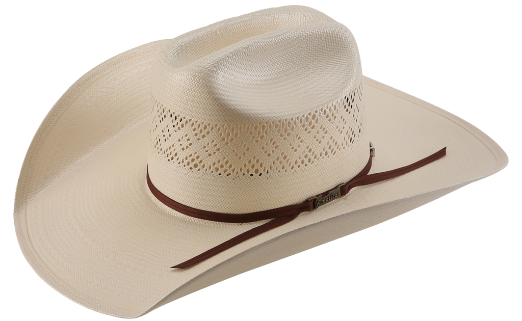 American Hat Company Diamond Vent Straw Hat Natural AlBar Ranch