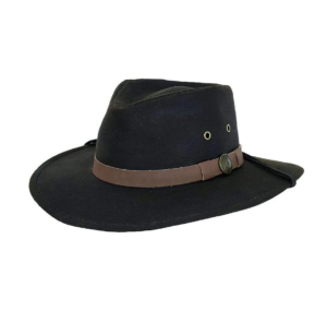 Krumba Algodón Oilskin al Aire Libre Impermeable Cowboy Hat para los Hombres 