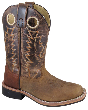 Smoky Mountain Distressed Brown Square Toe Cowboy Boots