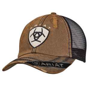 Ariat Oilskin Horseshoe Logo Ball Cap