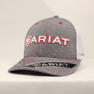 Ariat Heather Logo Cap w/ Red Stitching
