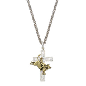 Montana Silversmiths Bullrider Cross Necklace