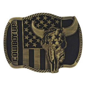Montana Silversmiths Cowboy Up Strength in Heritage Buckle