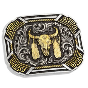 Montana Silversmiths Southwestern Buffalo Skull Buckle