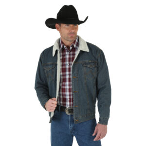 Wrangler Denim Sherpa Lined Jacket