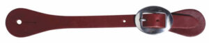 Men's Harness Leather Spur Strap - Chocolate