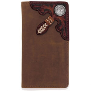 Tooled Buckaroo Leather Rodeo Wallet