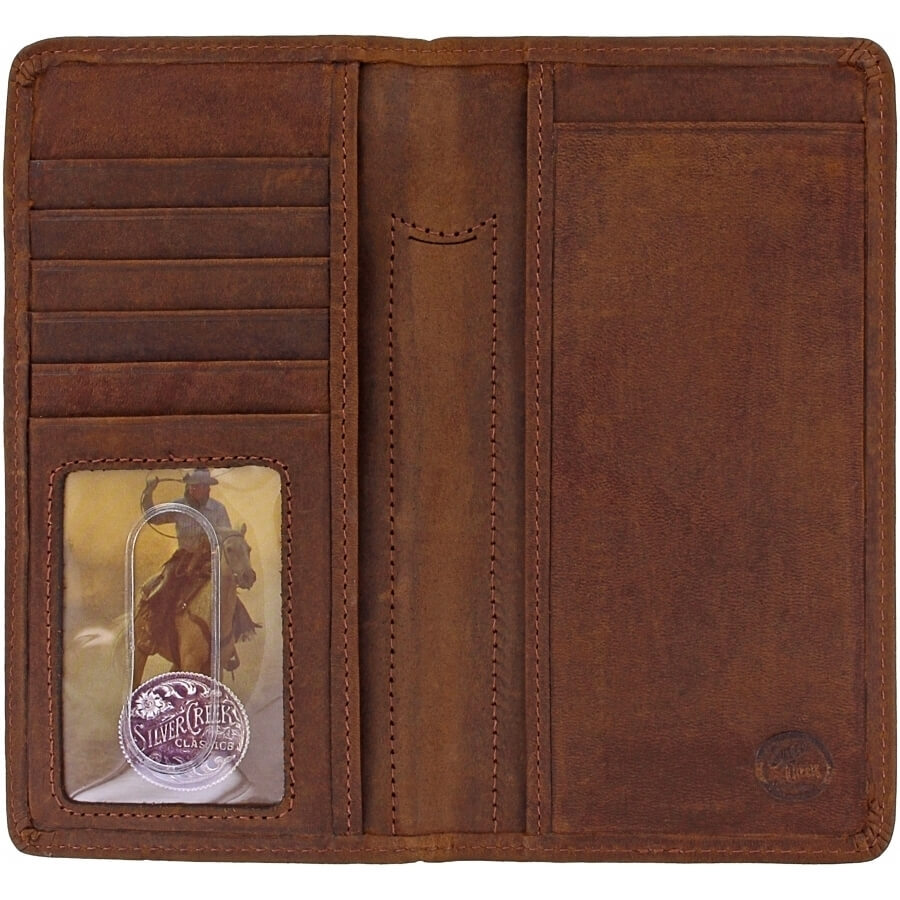 Buckaroo Distressed Brown Leather Wallet - Al-Bar Ranch