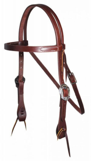 Professional's Choice Ranch Heavy Oil Browband Headstall - Daisy Buckle