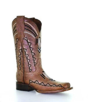 Circle G Tribal Embroidered Cowgirl Boots - Sand