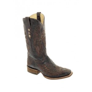 Corral Cross & Wings Cowboy Boots - Brown