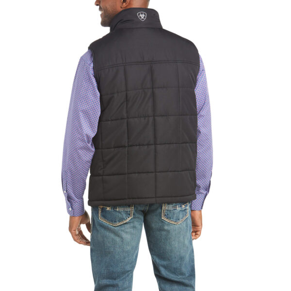 Ariat Crius Vest in Black Back View
