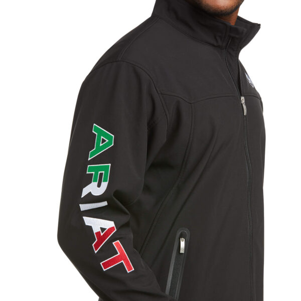 Ariat Mexico Team Softshell Jacket in Black Side View