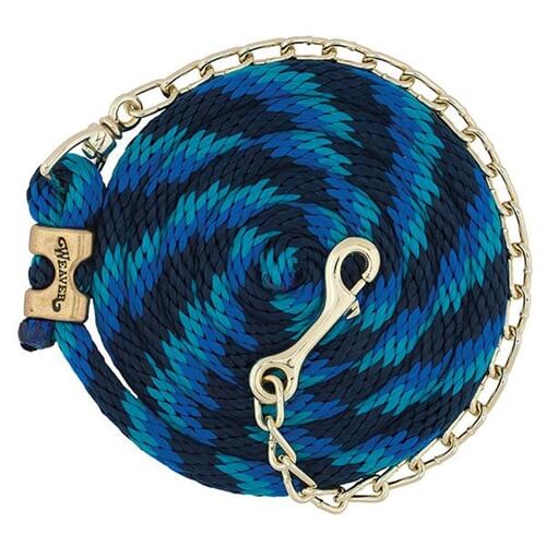 Poly Lead with Chain Navy/Blue/Turquoise