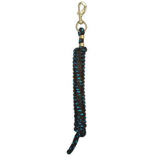 Poly Lead Rope Black Turquoise