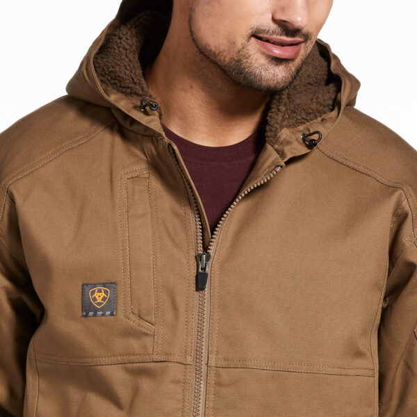 Ariat Rebar Duracanvas™ Jacket in Field Khaki Chest Detail