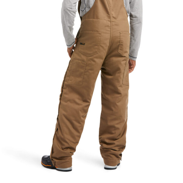 Ariat Rebar Duracanvas™ Stretch Insulated Bib in Khaki Lower Back