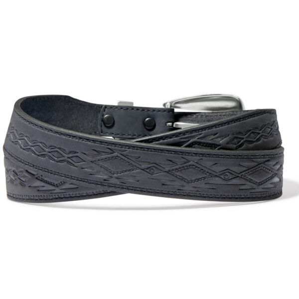 Dakota Black Southwest Leather Belt C51293 Back