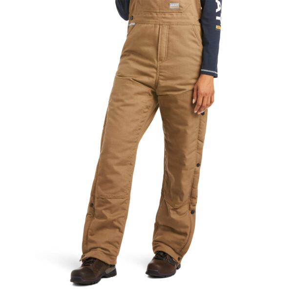 Ariat Rebar Duracanvas™ Stretch Insulated Big in Field Khaki Lower Front View