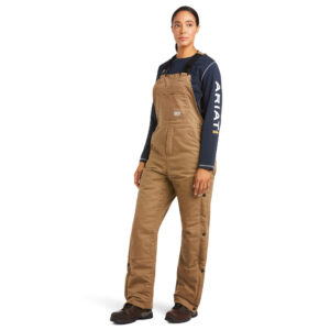 Ariat Rebar Duracanvas™ Stretch Insulated Big in Field Khaki Front View