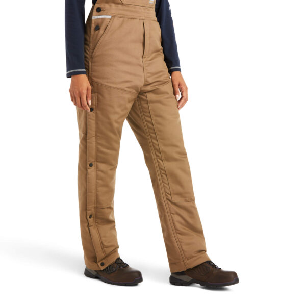 Ariat Rebar Duracanvas™ Stretch Insulated Big in Field Khaki Side Front View