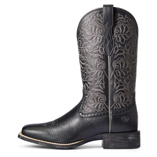 Ariat Round Up Remuda Cowgirl Boots in Black Side View