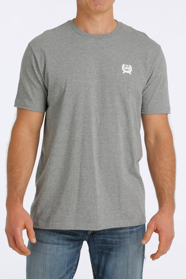 Cinch Grey American Flag Tee