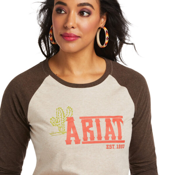 Ariat Southwest Logo Long Sleeve Tee Front Detail