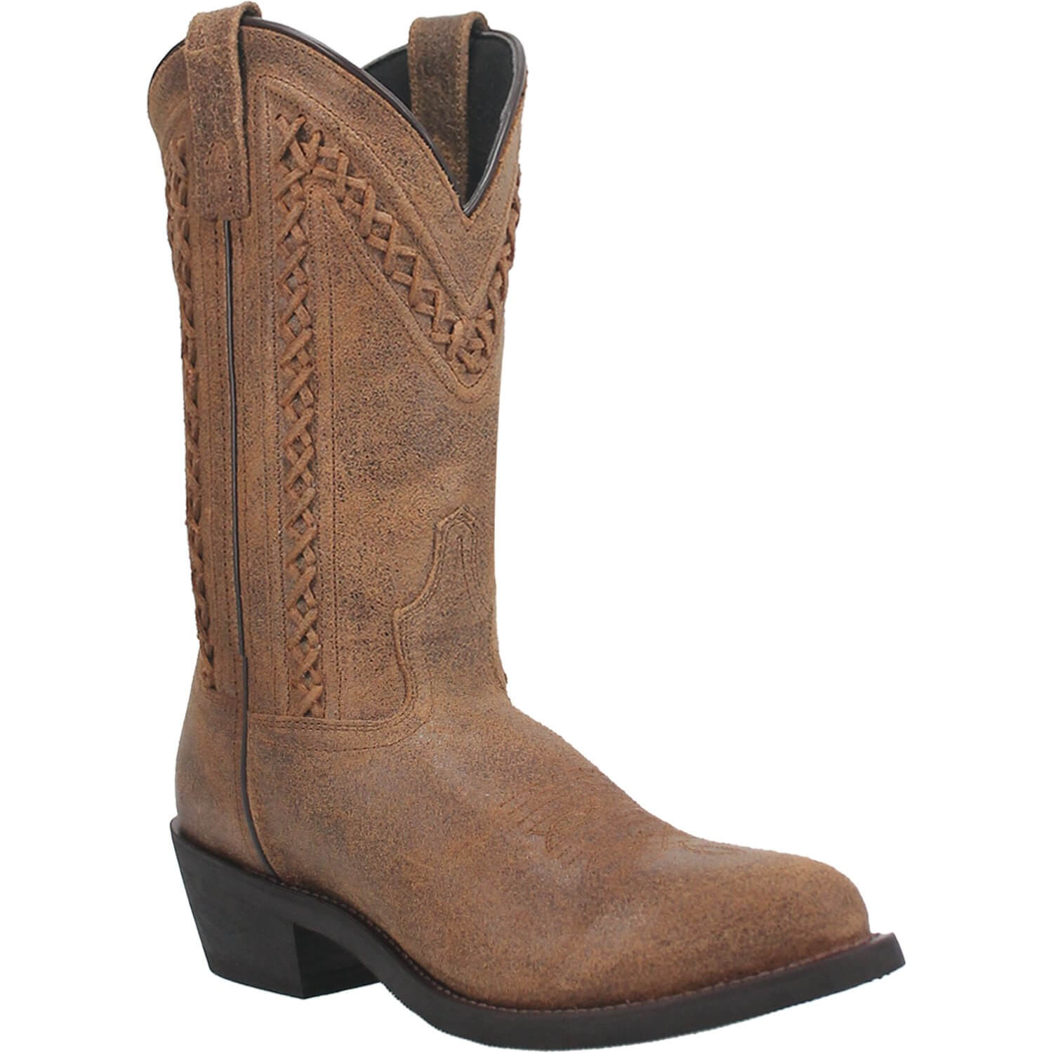 Laredo Bowen Cowboy Boots - Tan Crackle - Al-Bar Ranch