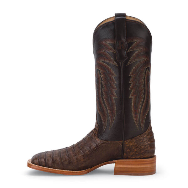R Watson Coco Caiman Belly Cowboy Boots Side