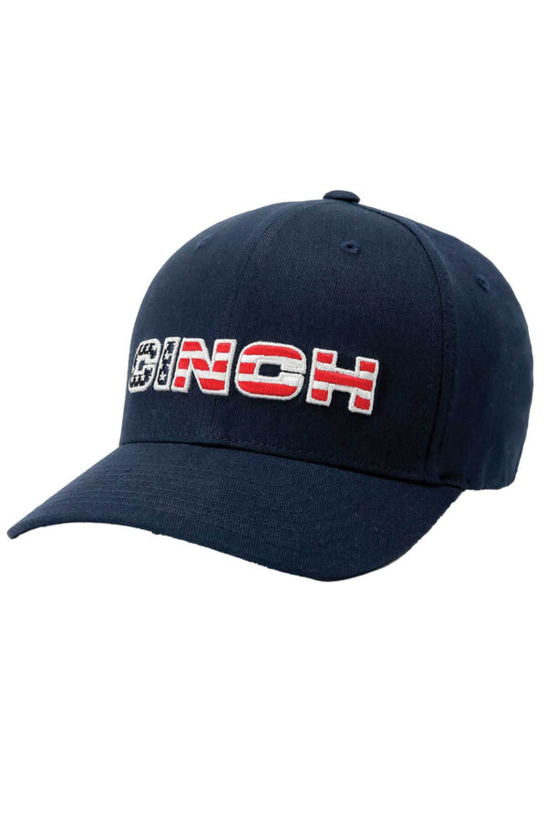 Cinch American Flag Logo Cap Side View