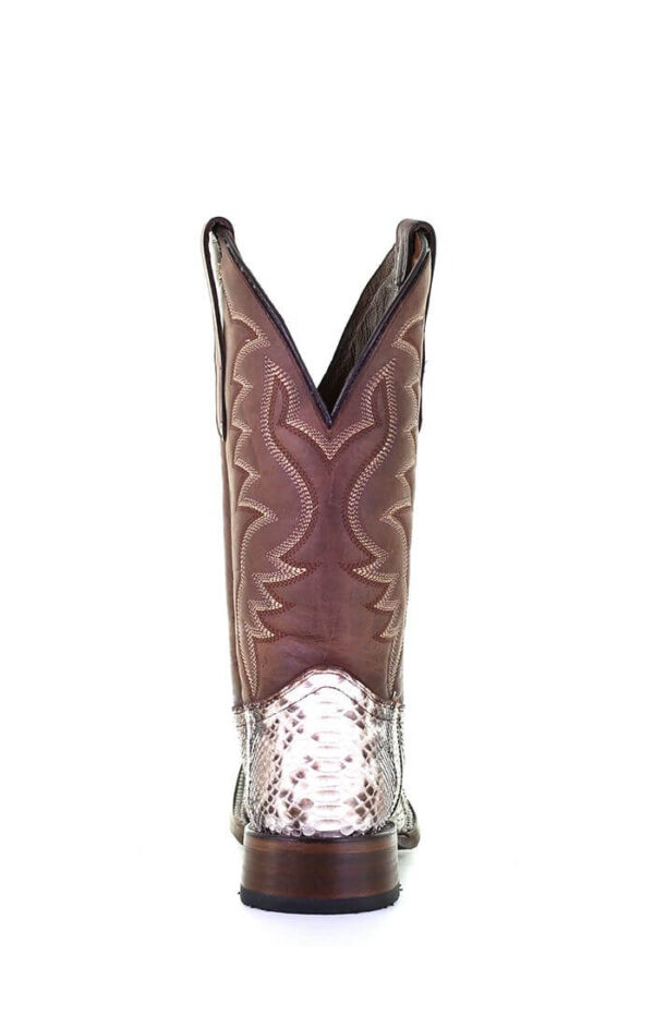 Circle G Brown Python Cowboy Boot Heel