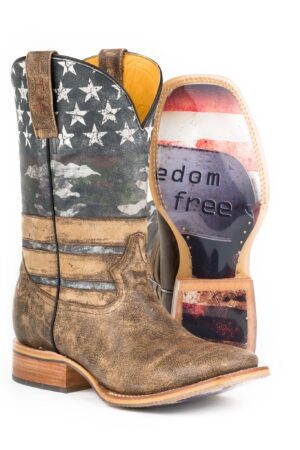 Mens Freedom with dog tags angle and sole