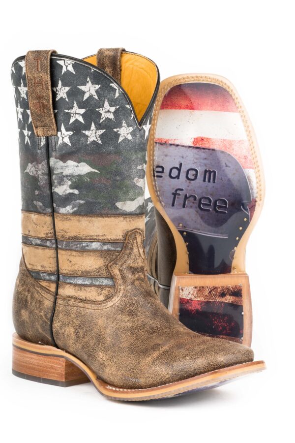 Mens Freedom with dog tags angle and sole