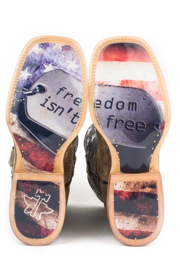 Mens Freedom with dog tags sole