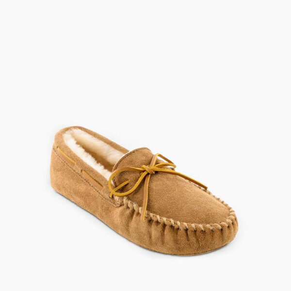 Mens Minnetonka Sheepskin Softsol Moc