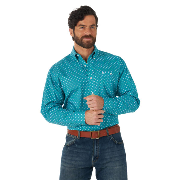 Wrangler Classic Western Shirt In Teal