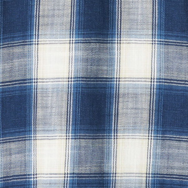 Wrangler Retro Western Shirt Blue Plaid Pattern Detail