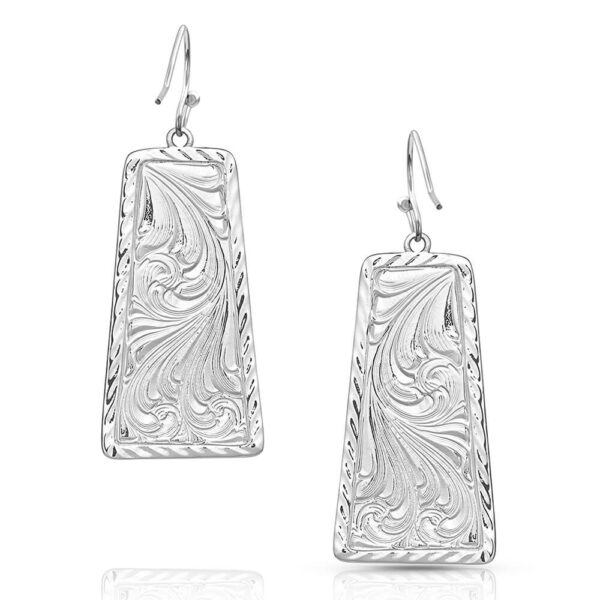 Montana Silversmiths American Legends Tablet Earrings Back