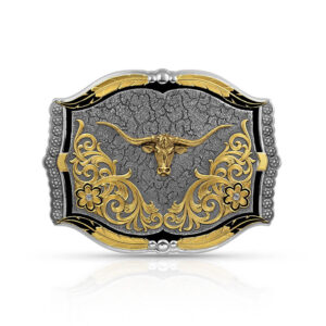 Cracked Earth Longhorn Buckle