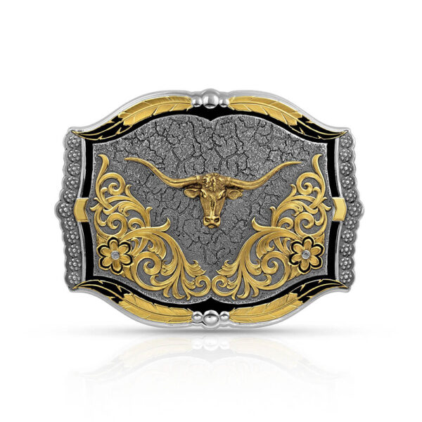 Cracked Earth Longhorn Buckle