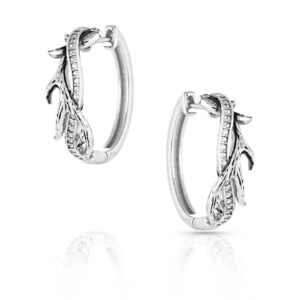 Montana Silversmiths - Rooted in Stone Silver Earrings