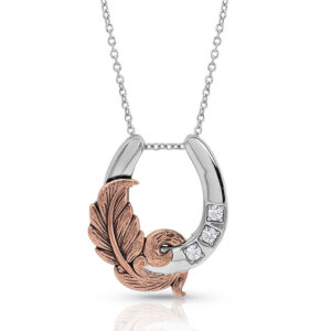 Montana Silversmiths - Natural Luck Horseshoe Necklace