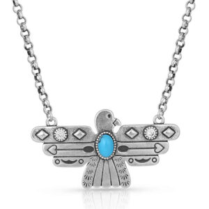 Montana Silversmiths - Rising Above Thunderbird Turquoise Necklace