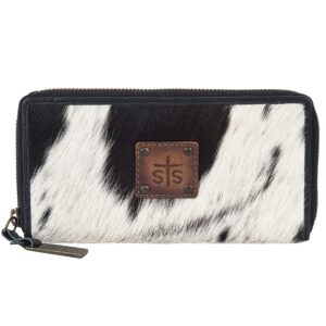 STS61024_Cowhide_Bifold_Zip_Wallet_Front