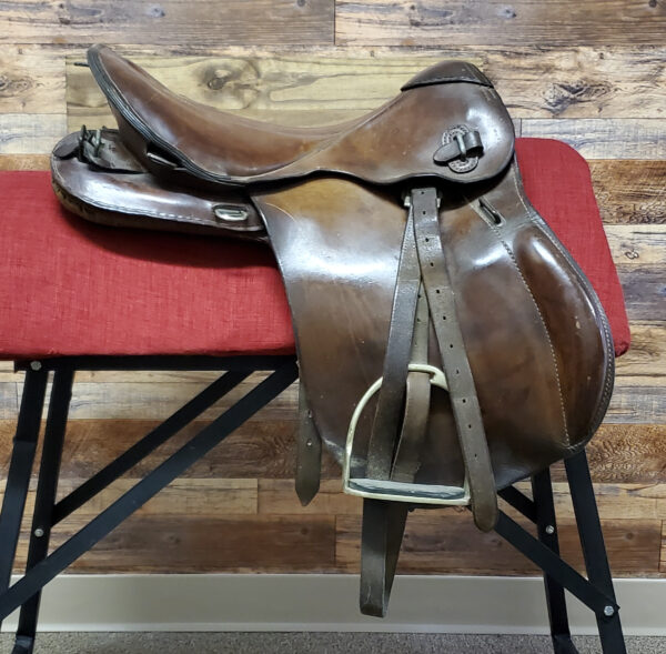 Used German Military Saddle Right Side