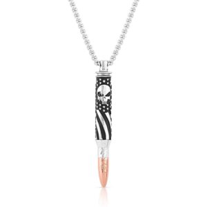 I'll Cover You Sniper Bullet Necklace