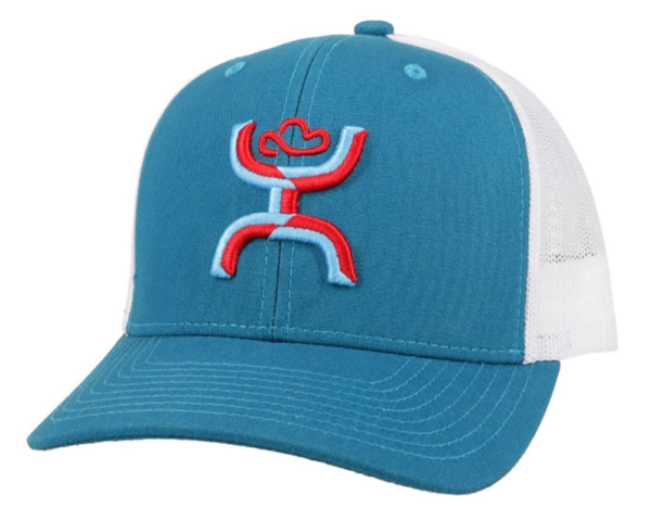 Hooey Sterling Cap Turquoise/White