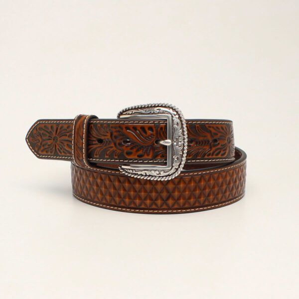 Ariat Diamond Plate Basketweave Belt